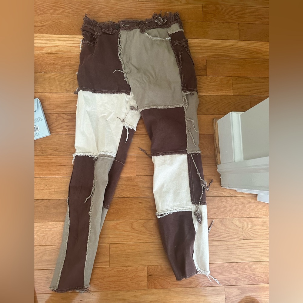 Size 28W Jaded London Patchwork pants